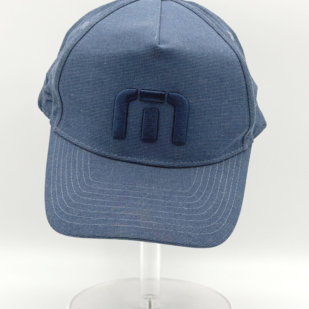 TravisMathew Top Shelf Hat Mens OS Blue Snapback Golf Cap Athleisure Streetwear